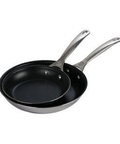 Signature Stainless Steel 2-Piece Nonstick Fry Pan Set